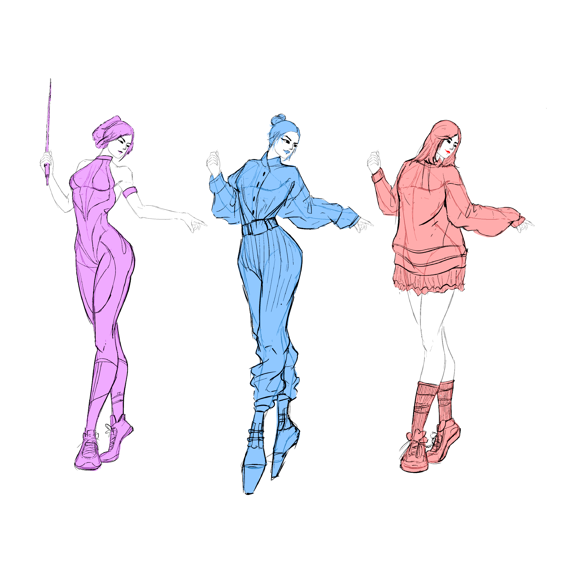 Proko - Daily practice - exploring outfits