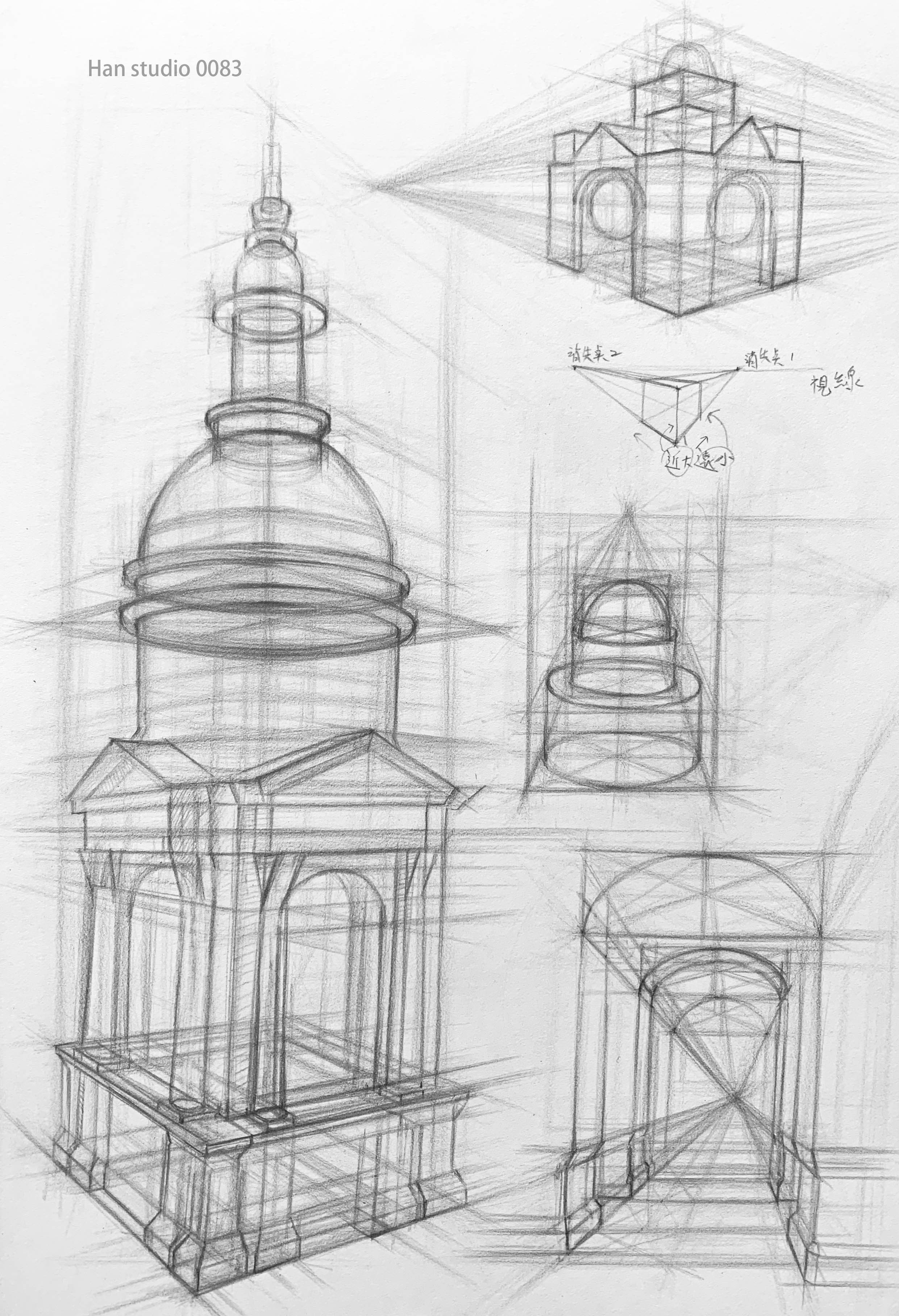 Proko Sketching The Spires A Cathedral S Geometry