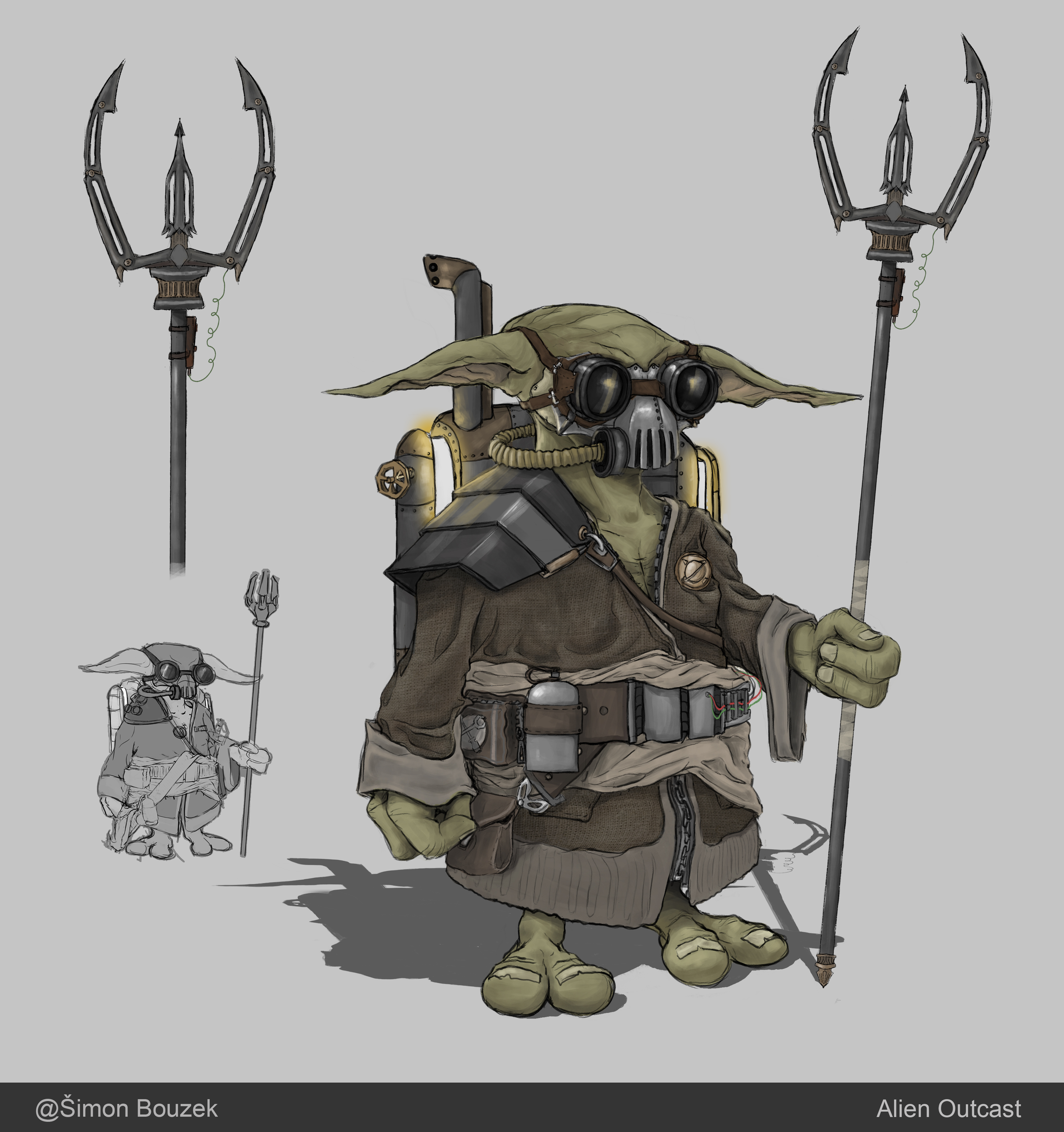 Batman Proko Proko - Alien desert planet survivor (character concept)