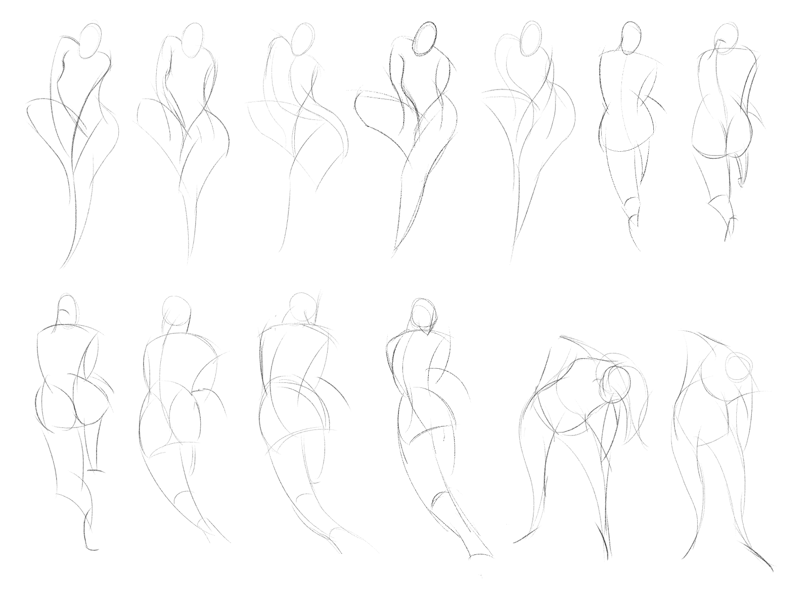 Drawings Of Body Positions