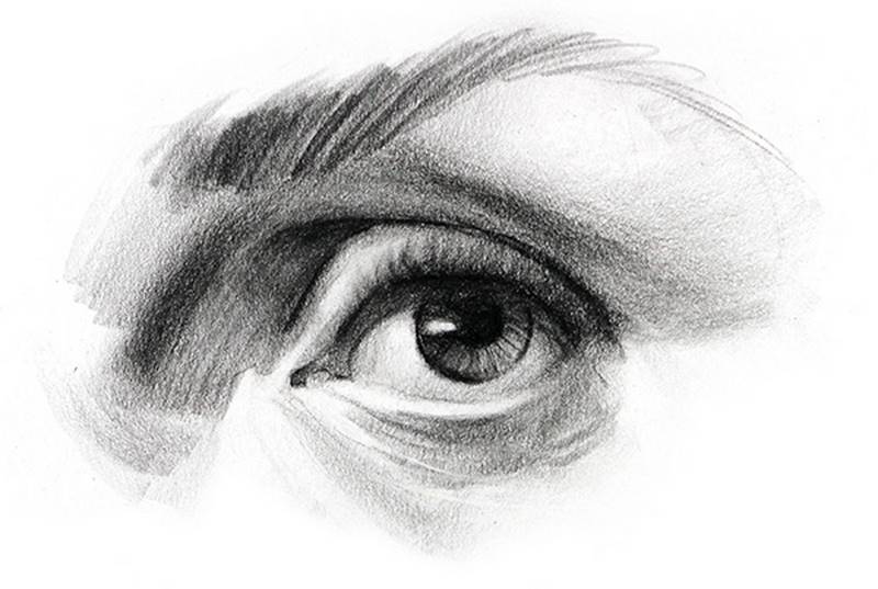 how to draw eyes finished